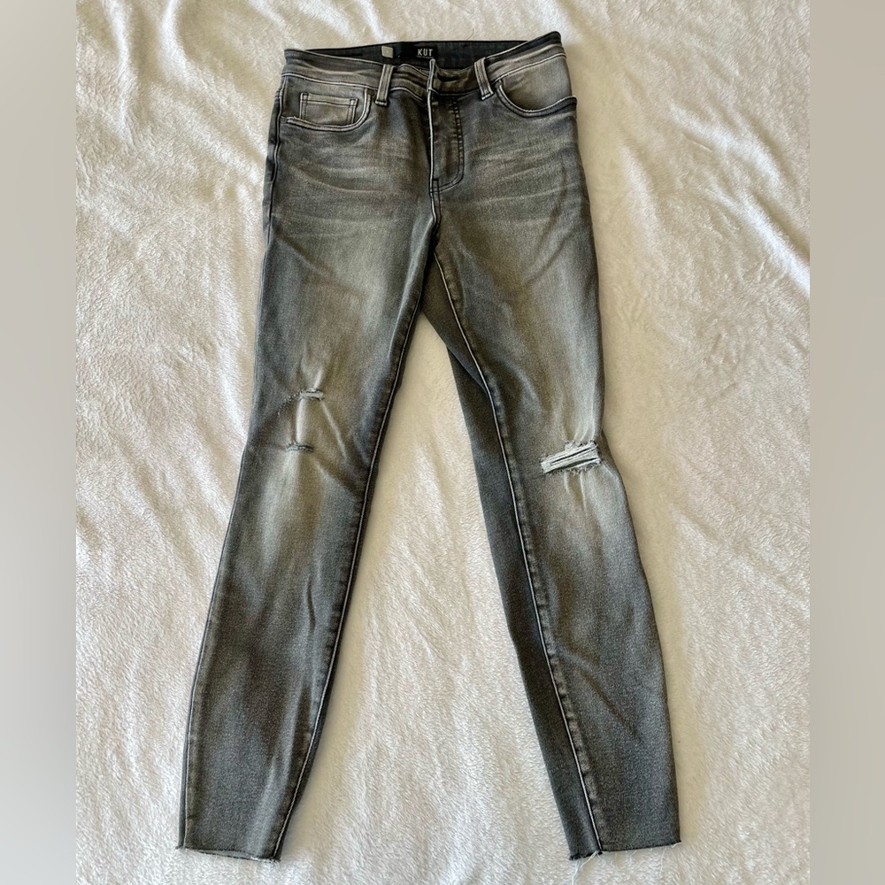 Women's Kut brand Distressed Black Jeans